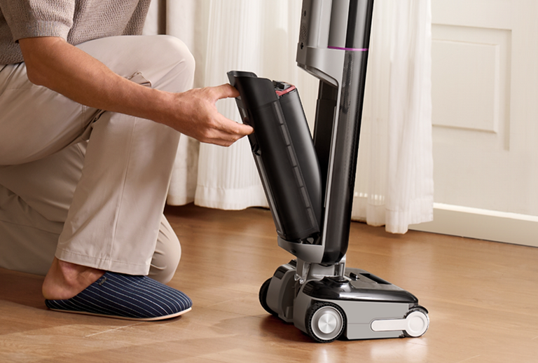 Base de autolimpieza con un solo pedal